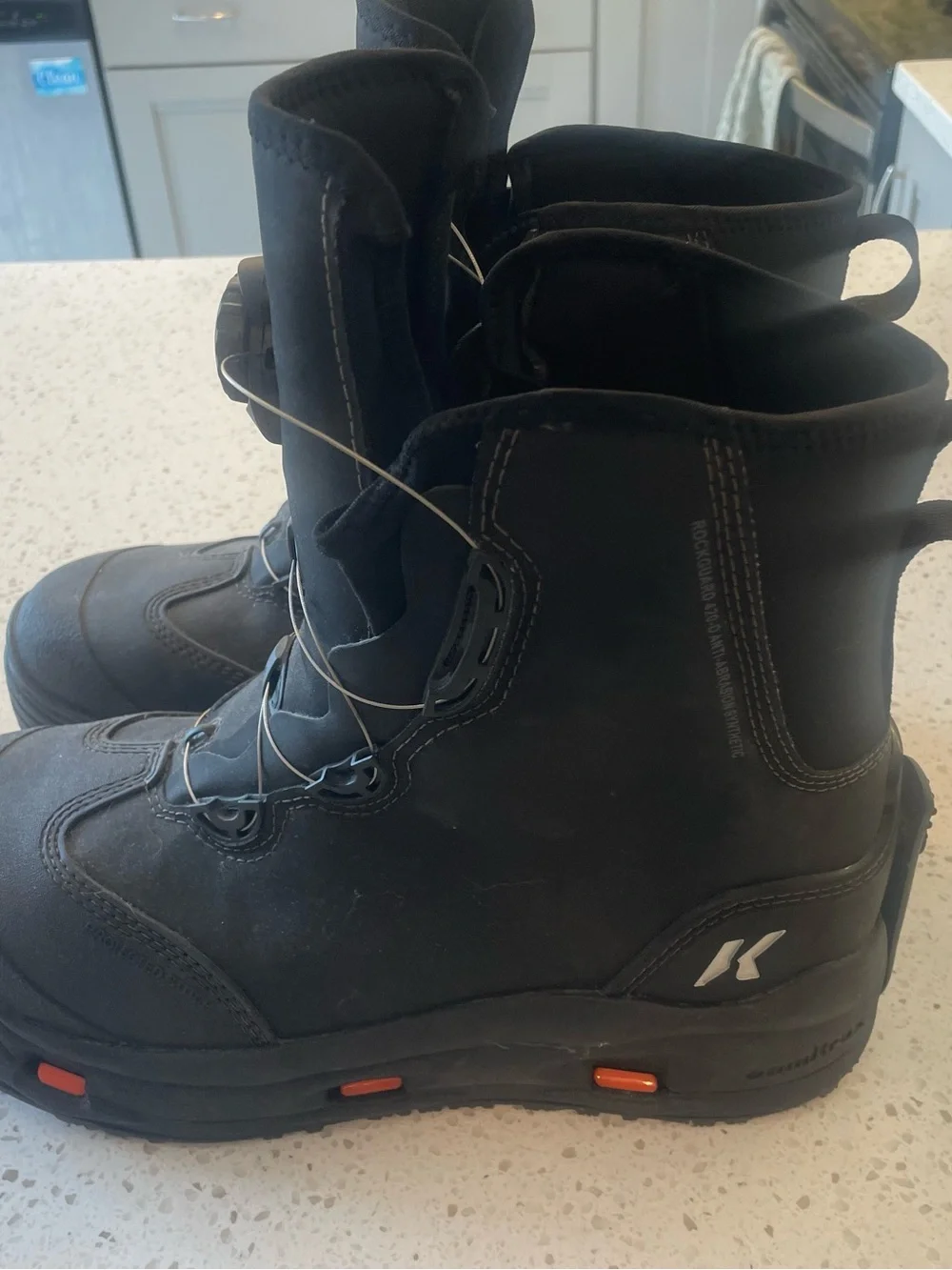 Men's Black Waterproof Fishing Boots